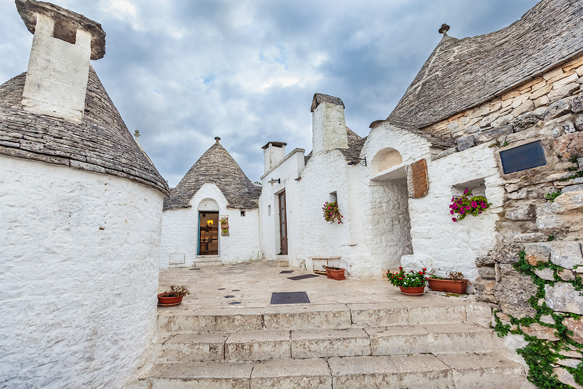 Trulli of Alberobello, historic village in the Itria Valley near Relais Il Santissimo.